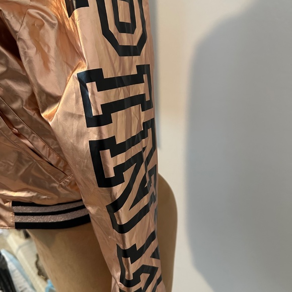 PINK Rose Gold Bomber Jacket - Picture 3 of 6